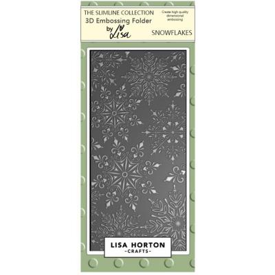 Lisa Horton Crafts 3D Embossing Folder - Snowflakes